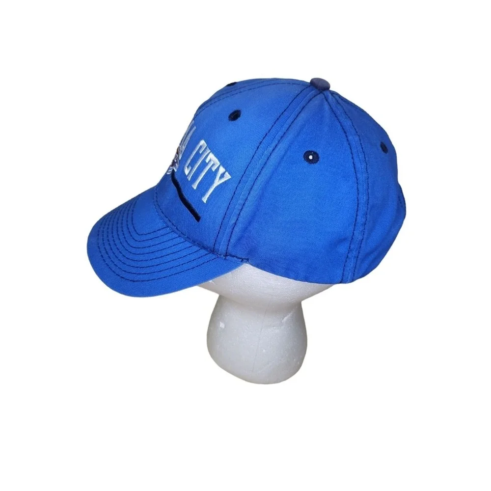 OKC‎ Thunder Strapback Hat OS Blue Big Graphic NBA Basketball Cap Oklahoma City